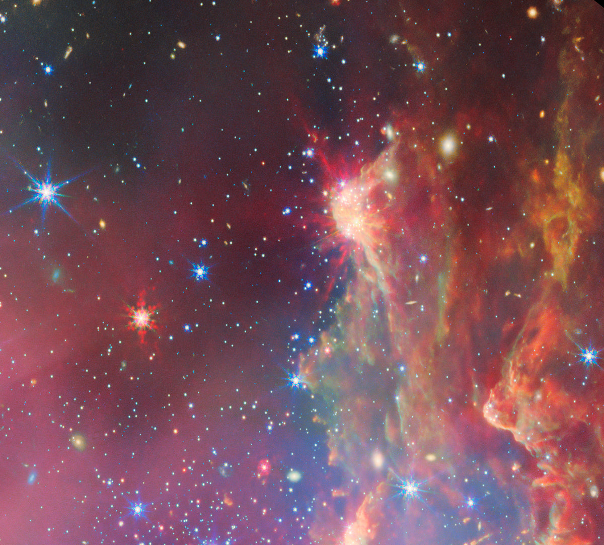 Cúmulo estelar NGC 602 #DS-61 del JWST 