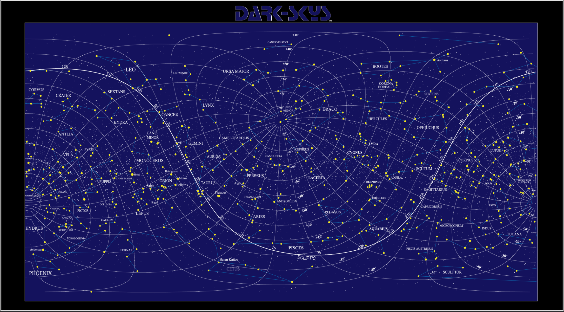 Nautical Astronomy Map