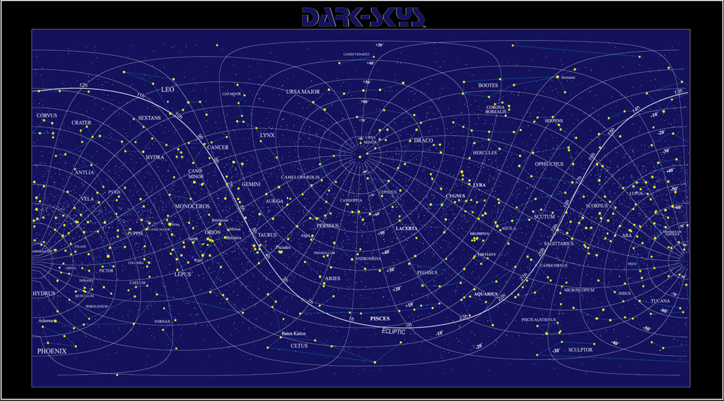 Star Map Constellation Project Examples Nasa Constellation Maps Star